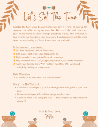 Glow From Within: Self-Care Workbook