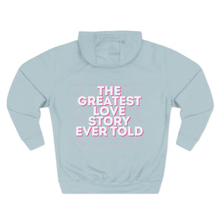 Christian Love Hoodie — “We Love Because He First Loved Us” Pullover
