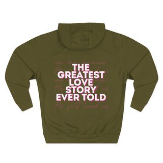 Christian Love Hoodie — “We Love Because He First Loved Us” Pullover