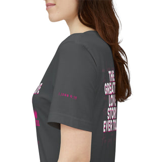 We Love Tee — Christian Faith Scripture Shirt (1 John 4:19)